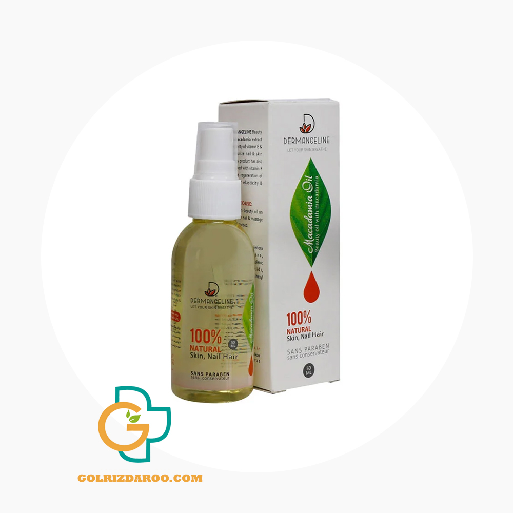 golrizdaroo-com-روغن نرم کننده پوست و مو درم انجلین حاوی روغن فندوق حجم 60 میلی لیتر