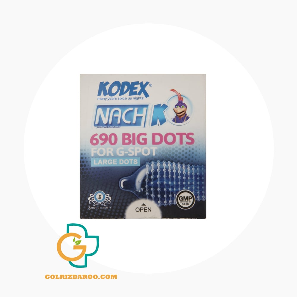 golrizdaroo.com-کاندوم Big Dots ناچ کدکس بسته 3 عددی-min