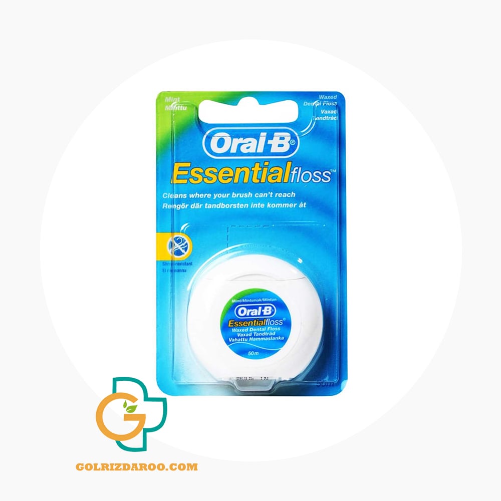 golrizdaroo-com-نخ دندان اورال-بی مدل ESSENTIAL FLOSS-min