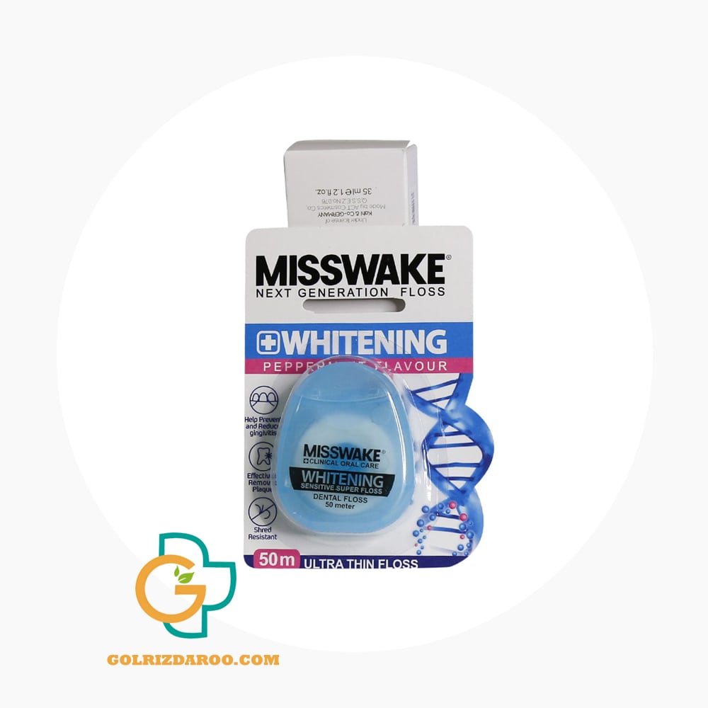 golrizdaroo-com-نخ دندان میسویک مدل Whitening مناسب لثه حساس طول 50 متر-min